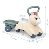 Каталка-пони Smoby Little Baby Pony 140502 с прицепом для детей от 12 месяцев — фото 4