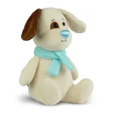 TM Toys DKL0065 — Мягкая игрушка Kolorowe Noski песик кремовый с голубым носиком — фото 1