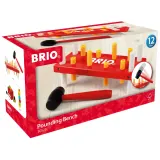 Лавочка-стучалка BRIO 30525 деревянная моторная игрушка с молоточком от 12 месяцев — фото 3