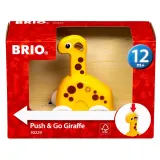 Игрушка-каталка BRIO 30229 жирафик Нажми и поедет деревянная от 12 месяцев — фото 3