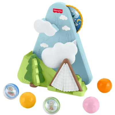 Fisher Price JLB88 — Развивающая горка Fisher-Price Лесные друзья с шариками
