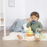 Пирамидка из колец Smoby Little Green 181202WEB из биопластика развивающая 6 деталей от 12 месяцев — фото 2