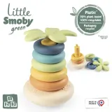 Пирамидка из колец Smoby Little Green 181202WEB из биопластика развивающая 6 деталей от 12 месяцев — фото 3