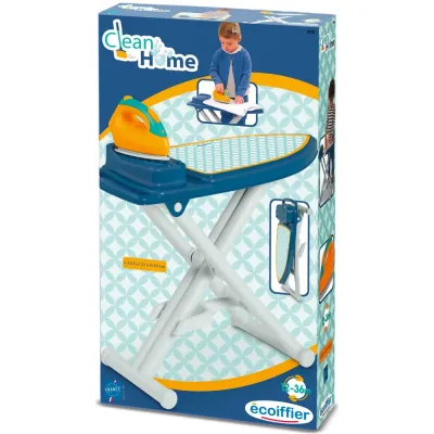 Игровой набор Ecoiffier Clean Home 2778X гладильная доска с утюгом для детей от 12 месяцев