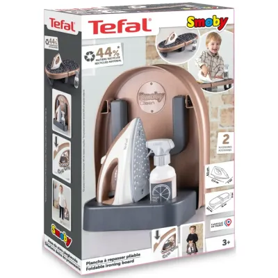 Набор Smoby MiniTefal 330123 складной гладильный стол с утюгом для сюжетной игры от 3 лет