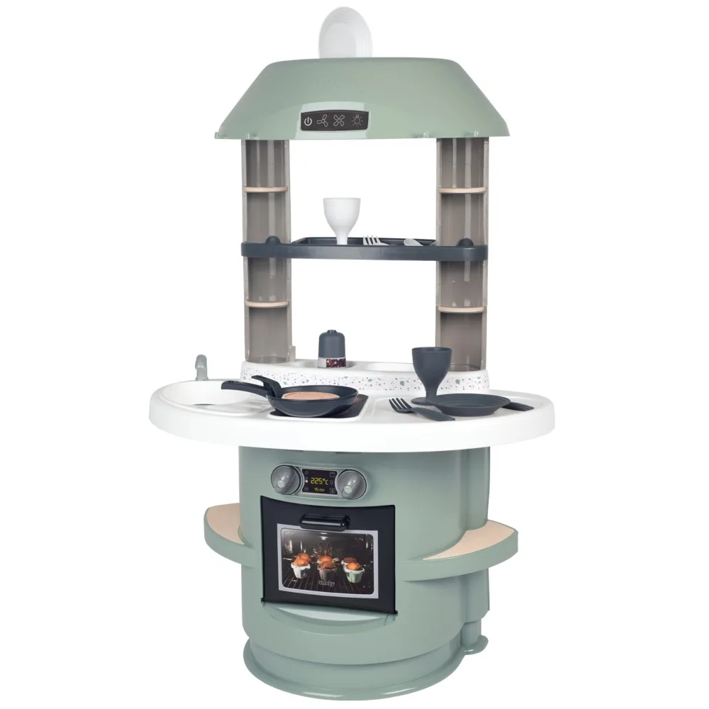 Детская кухня Smoby Nova 312700 с 13 аксессуарами для сюжетной игры от 18 месяцев