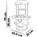 Детская кухня Smoby Nova 312700 с 13 аксессуарами для сюжетной игры от 18 месяцев — фото 5