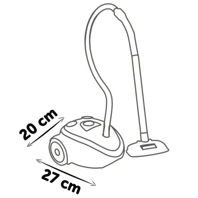 Игрушечный пылесос Smoby Rowenta 330222 со звуком для сюжетной игры от 3 лет