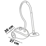 Игрушечный пылесос Smoby Rowenta 330222 со звуком для сюжетной игры от 3 лет — фото 1