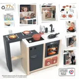 Детская кухня-остров Smoby 312601 с духовкой раковиной холодильником и 23 аксессуарами от 3 лет — фото 4
