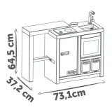 Детская кухня-остров Smoby 312601 с духовкой раковиной холодильником и 23 аксессуарами от 3 лет — фото 5
