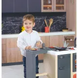 Детская кухня-остров Smoby 312601 с духовкой раковиной холодильником и 23 аксессуарами от 3 лет — фото 8