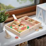 Spin Master 93611 20155221 — Игровой набор Melissa & Doug деревянная пицца с 36 аксессуарами Pizza Party — фото 5