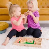 Spin Master 93611 20155221 — Игровой набор Melissa & Doug деревянная пицца с 36 аксессуарами Pizza Party — фото 8
