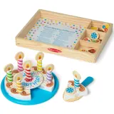 Spin Master 93611 20155234 — Игровой набор Melissa & Doug деревянный праздничный торт с 33 аксессуарами — фото 2