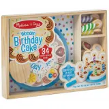 Spin Master 93611 20155234 — Игровой набор Melissa & Doug деревянный праздничный торт с 33 аксессуарами — фото 4