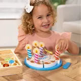 Spin Master 93611 20155234 — Игровой набор Melissa & Doug деревянный праздничный торт с 33 аксессуарами — фото 6