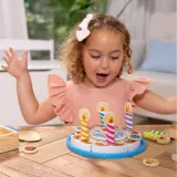 Spin Master 93611 20155234 — Игровой набор Melissa & Doug деревянный праздничный торт с 33 аксессуарами — фото 7
