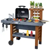 Детская садовая кухня Smoby 312004 с регулировкой высоты и 43 аксессуарами от 3 лет — фото 2