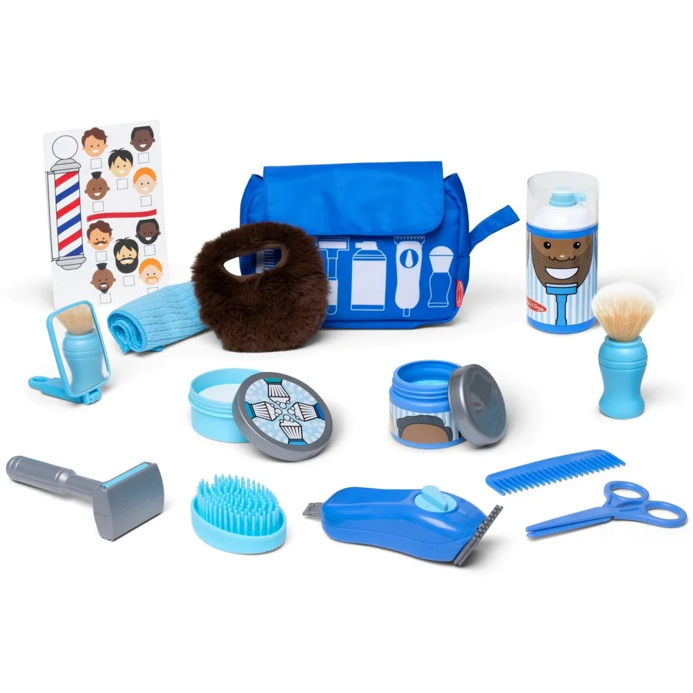 Spin Master 6074900 — Игровой набор парикмахера Melissa & Doug Barber с аксессуарами