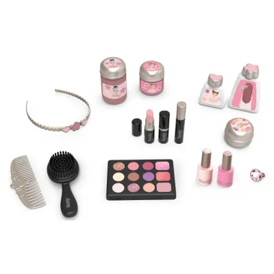 Детский туалетный столик Smoby My Beauty 320257 с зеркалом и 15 аксессуарами от 3 лет