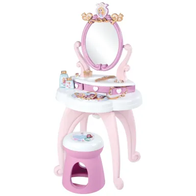 Детский туалетный столик 2в1 Smoby Disney Princess 320250 с 10 аксессуарами от 3 лет