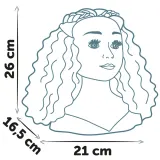 Игровая голова для причёсок Smoby My Beauty 320318WEB брюнетка с 23 аксессуарами от 3 лет — фото 5