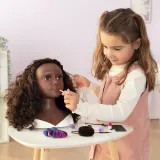 Игровая голова для причёсок Smoby My Beauty 320318WEB брюнетка с 23 аксессуарами от 3 лет — фото 6