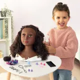 Игровая голова для причёсок Smoby My Beauty 320318WEB брюнетка с 23 аксессуарами от 3 лет — фото 8