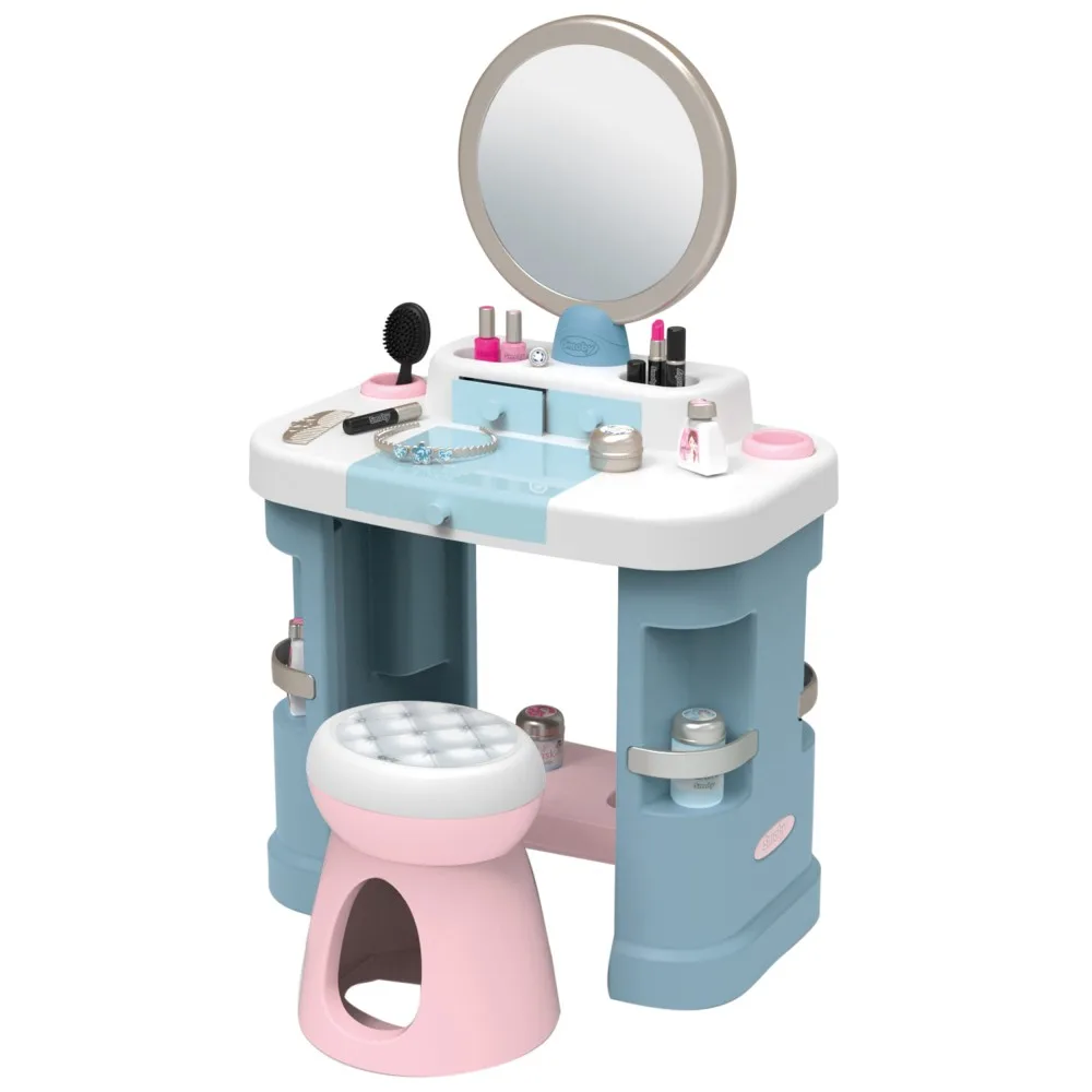 Детский туалетный столик Smoby My Beauty 320249 с зеркалом и 15 аксессуарами от 3 лет