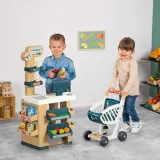 Детский игровой магазин Smoby 350238 с электронной кассой сканером весами и 34 аксессуарами от 3 лет — фото 6
