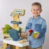 Детский игровой магазин Smoby 350238 с электронной кассой сканером весами и 34 аксессуарами от 3 лет — фото 7