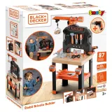 Детский верстак Smoby Black 360741 & Decker с краном инструментами и 87 аксессуарами от 3 лет — фото 2