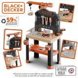Детский верстак Smoby Black 360741 & Decker с краном инструментами и 87 аксессуарами от 3 лет — фото 4