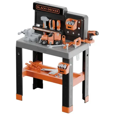 Детский верстак Smoby Black 360740 & Decker Bricolo Center с 79 аксессуарами от 3 лет