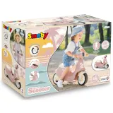 Детская каталка-скутер Smoby 721008 розовая двухколёсная для малышей от 18 месяцев — фото 1