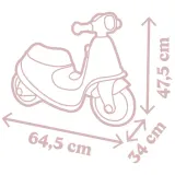 Детская каталка-скутер Smoby 721008 розовая двухколёсная для малышей от 18 месяцев — фото 4