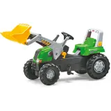 Детский педальный трактор Rolly Toys Junior RT 811465 с ковшом зелёный от 3 лет — фото 1