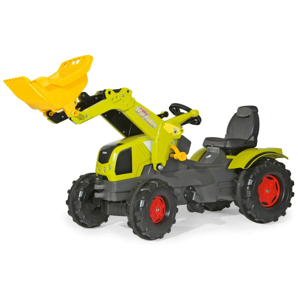 Детский педальный трактор Rolly Toys Farmtrac Axos CLAAS 611041 340 с ковшом от 3 лет