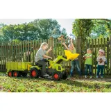 Детский педальный трактор Rolly Toys Farmtrac Axos CLAAS 611041 340 с ковшом от 3 лет — фото 3