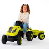 Детский педальный трактор Smoby Farmer XL 710130 с прицепом зелёный от 3 лет — фото 4