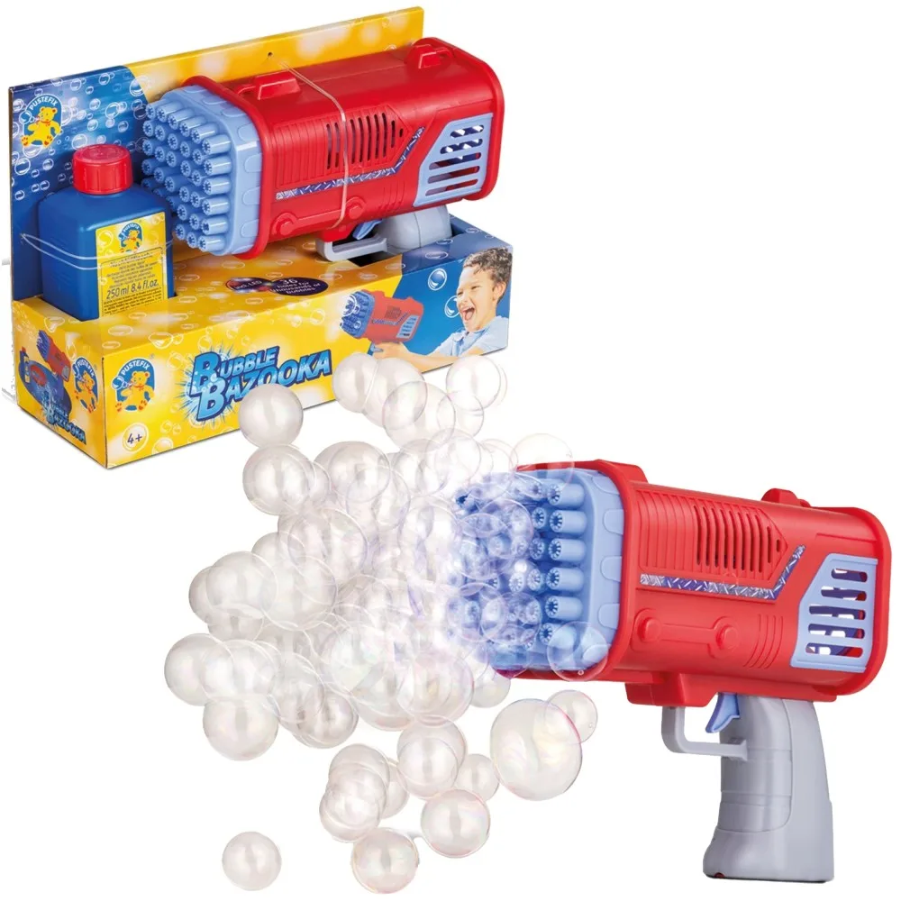 Метатель мыльных пузырей Pustefix Bubble Party Bazooka 869642 с жидкостью 250 мл от 4 лет