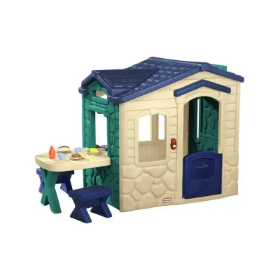 Игровой садовый домик с патио Little Tikes 174117 сине-зелёный 174117