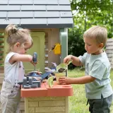 Садовый домик Smoby 810742 с мастерской и 39 аксессуарами для детей от 2 лет — фото 5