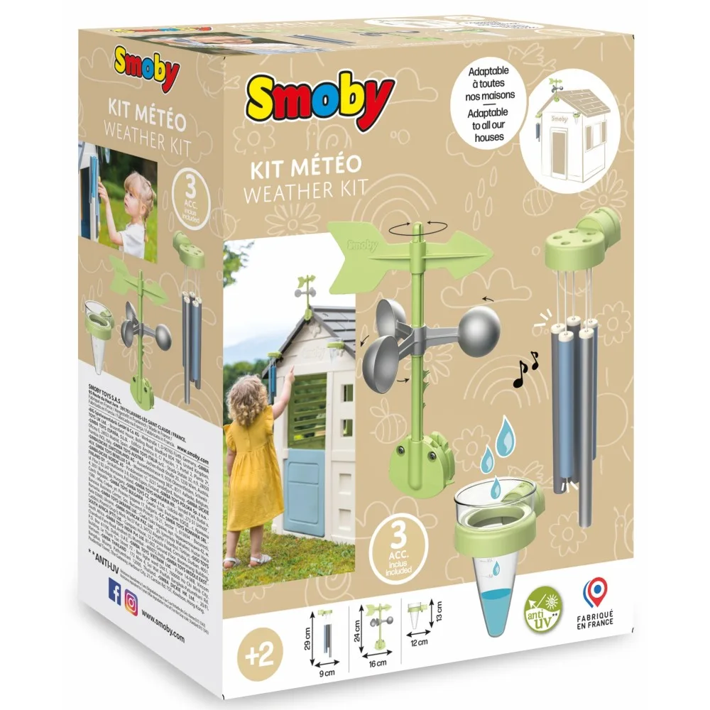 Погодный набор Smoby 810922 для садовых домиков для детей от 2 лет