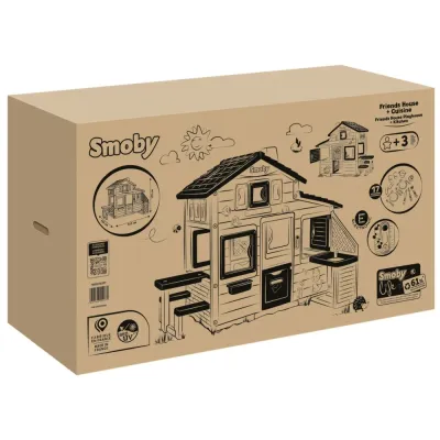 Игровой садовый домик Smoby Neo Friends 810207 с кухней и 17 аксессуарами 810207