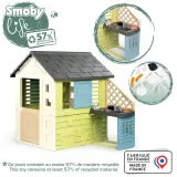 Садовый домик Smoby Pretty 810738 с кухней и 17 аксессуарами для детей от 2 лет — фото 3