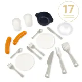Летняя кухня Smoby 810926 для садовых домиков с 17 аксессуарами для детей от 2 лет — фото 2