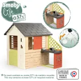 Садовый домик Smoby Nature 810739 с кухней и 17 аксессуарами для детей от 2 лет — фото 3
