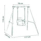 Садовые качели Smoby 830306 металлические для малышей от 6 месяцев — фото 4